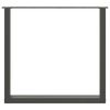 vidaXL Esstischbeine U-Form 2 Stk. Anthrazit 90x(72-73) cm Stahl