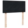 vidaXL Boxspringbett mit Matratze Schwarz 90x200 cm Samt