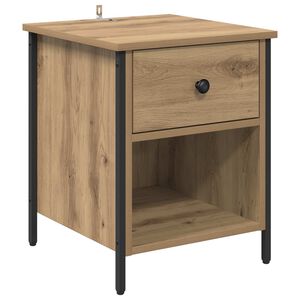vidaXL Nachttisch Artisan-Eiche 40 x 42 x 50 cm Holzwerkstoff