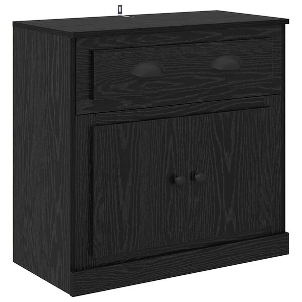 vidaXL Highboard Schwarz Eichen-Optik 70 x 35,5 x 67,5 cm