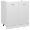 vidaXL Sp&uuml;lenunterschrank Lyon Wei&szlig; 80x46x81,5 cm Holzwerkstoff