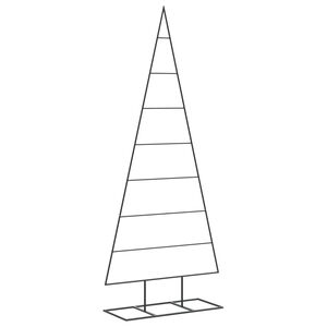 vidaXL Metall-Weihnachtsbaum f&uuml;r Dekorationen Schwarz 150 cm