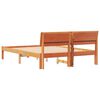 vidaXL Bettrahmen Wachsbraun 120 x 190 cm Massives Kiefernholz