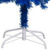 vidaXL K&uuml;nstlicher Weihnachtsbaum Beleuchtung & Kugeln Blau 120 cm