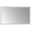 vidaXL LED-Badezimmerspiegel Transparent 50 x 30 cm Geh&auml;rtetes Glas