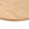 vidaXL Tischplatte 140x60x2 cm Massivholz Eiche Oval