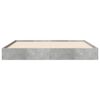 vidaXL Bettgestell Betongrau 140x200 cm Holzwerkstoff