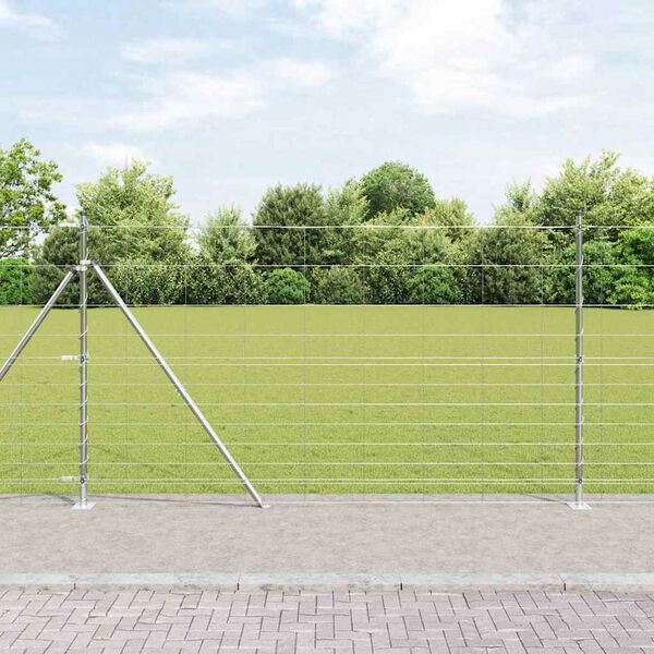 vidaXL Zaunpfosten Galvanisiert 25 x 1,4 m Stahl