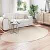 vidaXL Bereichsteppiche Oval HUARTE Beige 160 x 230 cm 100 %Polyester
