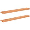 vidaXL Fensterb&auml;nke 2 stk. Lackiert 120 x 15 x 2 cm Massivholz Buche