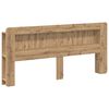 vidaXL Kopfteil-Schrank mit Speicher Artisan-Eiche Holzwerkstoff