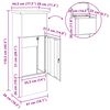 vidaXL Paketdrop-Box mit Speicher Anthrazit 44,5 x 29 x 110,5 cm Stahl