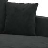 vidaXL 2-Sitzer-Sofa Schwarz 140 cm Samt