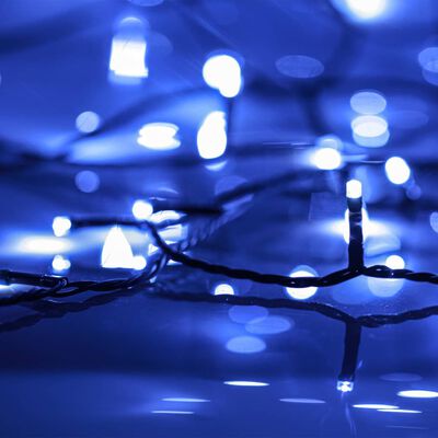 vidaXL LED-Lichterkette mit 1000 LEDs Blau 100 m PVC