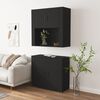 vidaXL Highboard Schwarz Holzwerkstoff