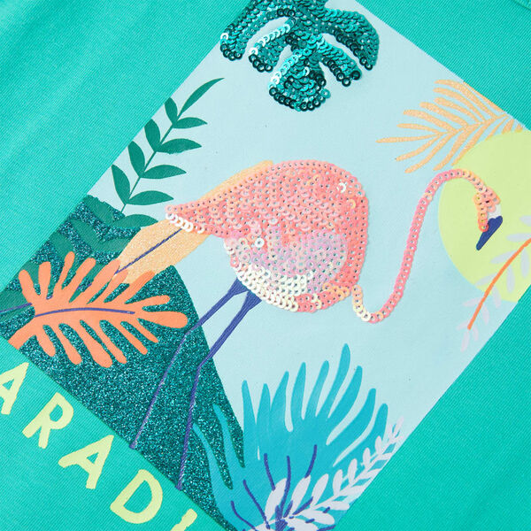 Kinder T-Shirt Minzgr&uuml;n 128