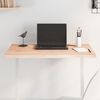 vidaXL Tischplatte 80x60x2 cm Massivholz Eiche Unbehandelt Baumkante