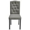 vidaXL Esszimmerstühle 6 Stk. Grau Stoff