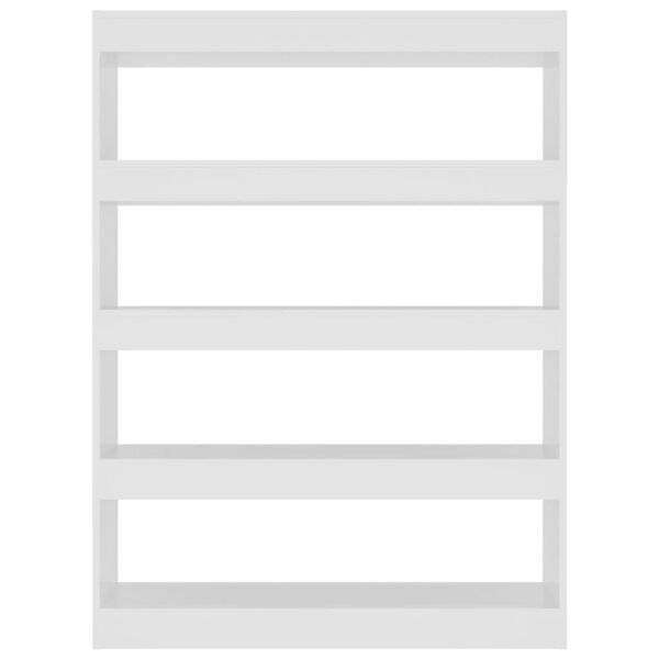 vidaXL Bücherregal/Raumteiler Weiß 100x30x135 cm