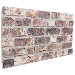 vidaXL Wandpaneele 10 stk. 100 x 50 cm Dunkelbraun EPS-Schaum