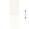vidaXL Doppelrollo Marmorbeige 75x200 cm Stoffbreite 70,9 cm Polyester