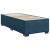 vidaXL Boxspringbett mit Matratze Dunkelblau 90x190 cm Samt