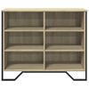 vidaXL Sideboard Sonoma-Eiche 91x35,5x74,5 cm Holzwerkstoff