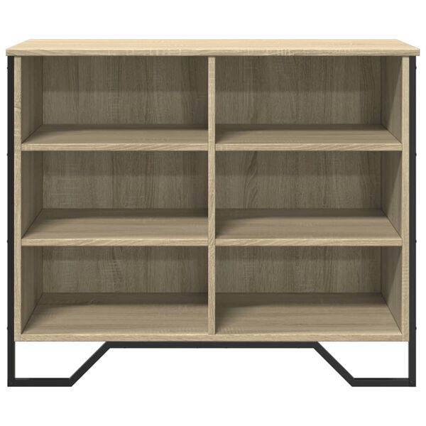 vidaXL Sideboard Sonoma-Eiche 91x35,5x74,5 cm Holzwerkstoff