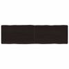vidaXL Tischplatte 140x40x(2-6) cm Massivholz Behandelt Baumkante