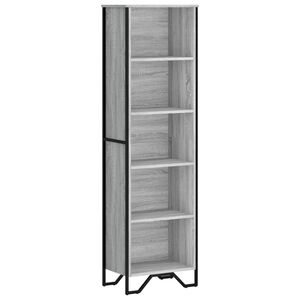 vidaXL B&uuml;cherregal Grau Sonoma 50x31x169 cm Holzwerkstoff
