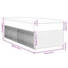 vidaXL Boxspringbett mit Matratze Dunkelgrau 90x200 cm Samt