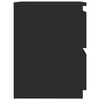 vidaXL Nachttische 2 Stk. Schwarz 30&times;30&times;40 cm Holzwerkstoff