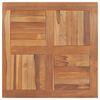 vidaXL Tischplatte Massivholz Teak Quadratisch 80×80×2,5 cm