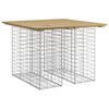 vidaXL Gartentisch aus Gabionen 100x102x72 cm Kiefernholz Impr&auml;gniert