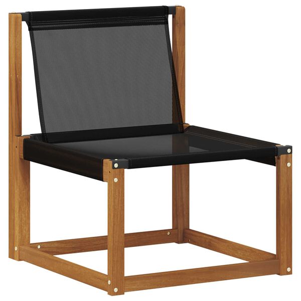 vidaXL Outdoor-Sofagarnitur mit Kissen 5 pcs Nat&uuml;rlich und Schwarz