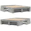vidaXL Bettgestell Betongrau 120x200 cm Holzwerkstoff