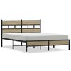 vidaXL Bettgestell ohne Matratze Sonoma-Eiche 160x200 cm Holzwerkstoff