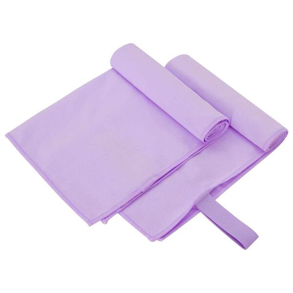 vidaXL Sporthandt&uuml;cher 2 pcs Lila 50 x 30 cm Polyester und Polyamid