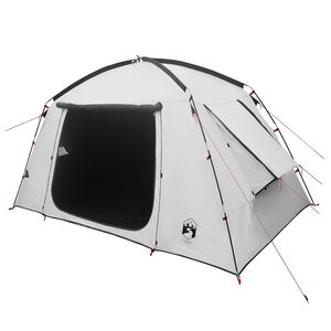 vidaXL H&uuml;tten-Zelt 4 Personen Wei&szlig; Blackout Polyester