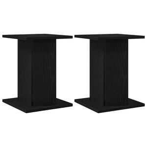 vidaXL Lautsprecherst&auml;nder 2 Stk. Schwarz Eichen-Optik 30 x 30 x 40 cm