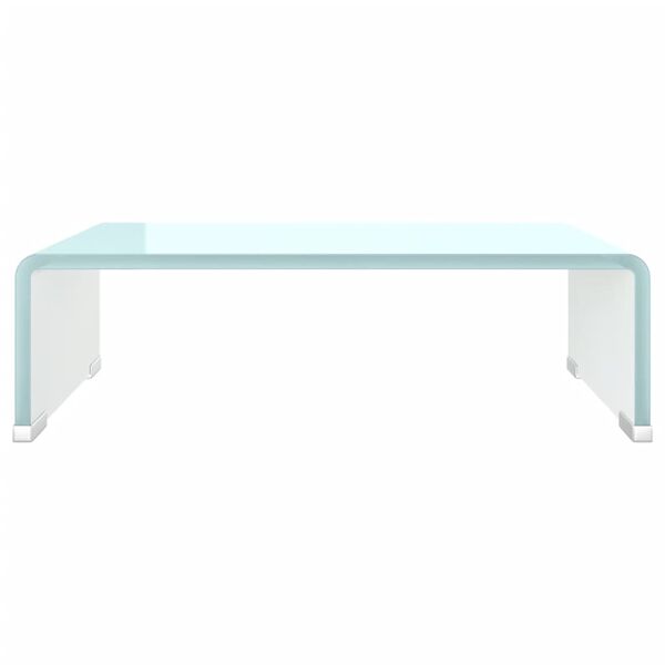 vidaXL TV-Aufsatz/Monitorerh&ouml;hung Glas Gr&uuml;n 40x25x11 cm