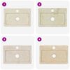 vidaXL Wandwaschbecken Creme 38x24x6,5 cm Marmor