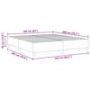 vidaXL Boxspringbett Grau-Grün 160 x 200 cm Cordstoff