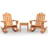 vidaXL 3-tlg. Garten-Lounge-Set Adirondack Massivholz Akazie