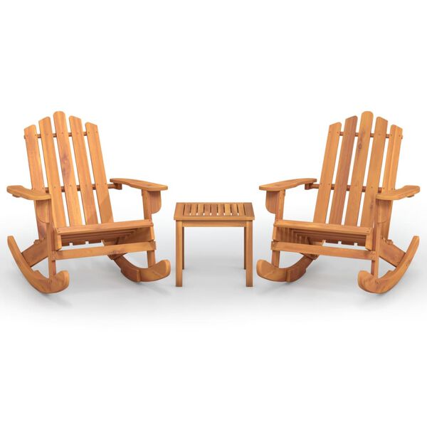 vidaXL 3-tlg. Garten-Lounge-Set Adirondack Massivholz Akazie