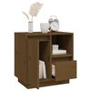 vidaXL Nachttische 2 Stk. Honigbraun 50x34x50 cm Massivholz Kiefer