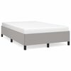 vidaXL Bettgestell ohne Matratze Hellgrau 120x190 cm Stoff