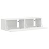 vidaXL TV-Wandschrank 2 pcs Wei&szlig; 60 x 31 x 29,5 cm Holzwerkstoff