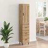 vidaXL Highboard Artisan-Eiche 34,5 x 34 x 180 cm Holzwerkstoff