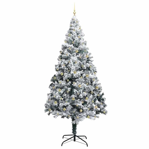 vidaXL Weihnachtsbaum mit 300 LEDs mit St&auml;nder Gr&uuml;n 300 cm PVC